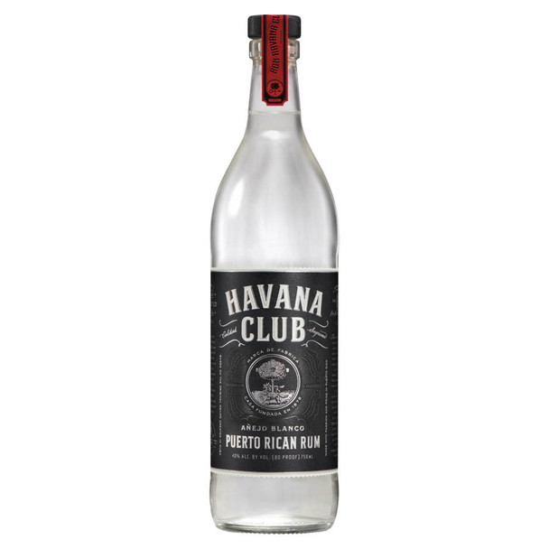 Havana Club Rum Anejo Blanco - 750 mL - 750ML - Glass