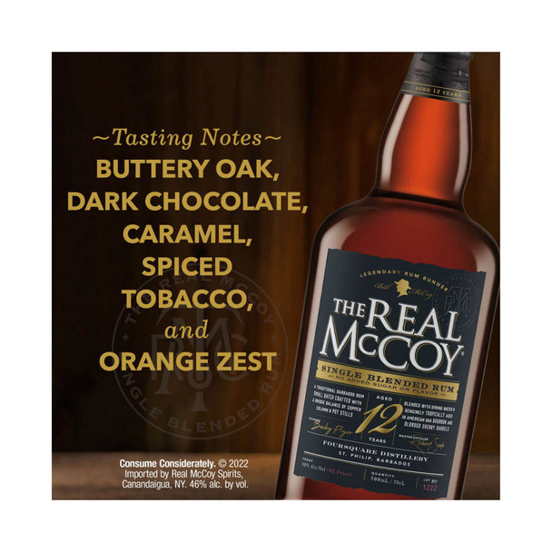 The Real McCoy 12 Year Rum - 750 mL - 750ML