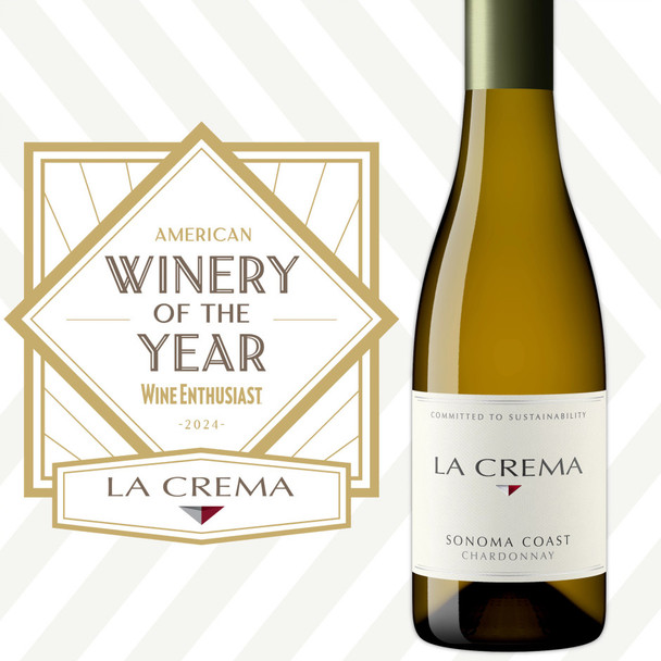 La Crema Sonoma Coast Chardonnay - 375 mL - 375ML - Glass