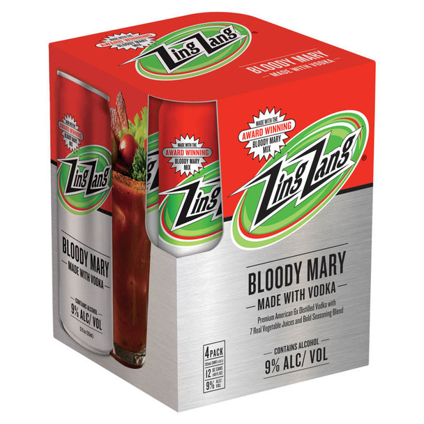 Zing Zang Bloody Mary - 12 Oz - 4-PK - Aluminum