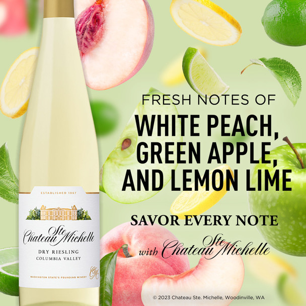 Chateau Ste Michelle Dry Riesling - 750 mL - 750ML - Glass