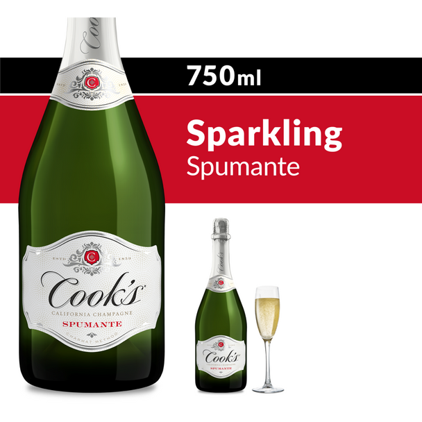 Cook's Spumante - 750 mL - 750ML - Glass