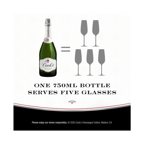 Cook's Spumante - 750 mL - 750ML - Glass