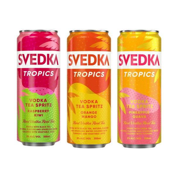 Svedka Tropics Vodka Tea Spritz Cocktail Combo Pack - 355 mL - 8-PK - Aluminum