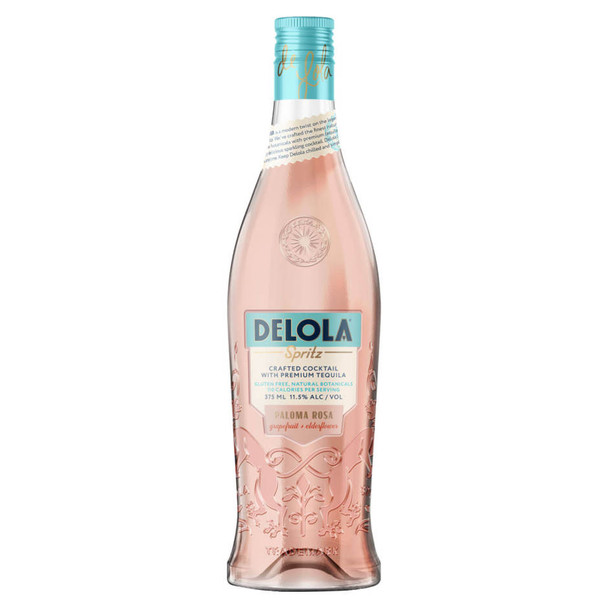 Delola Spritz Paloma Rosa Tequila Cocktail - 375 mL - 375ML - Glass