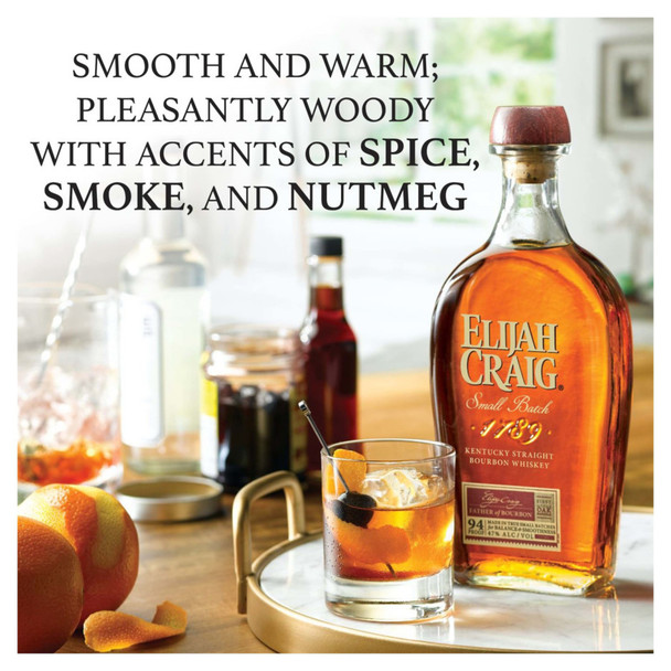 Elijah Craig Small Batch Bourbon Old Fashioned Kit - 750 mL - Set - Glass
