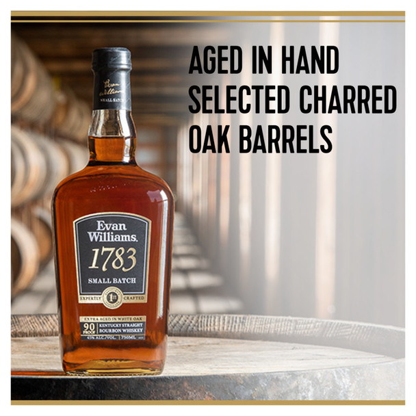 Evan Williams 1783 Bourbon Whiskey - 750 mL - 750ML - Glass