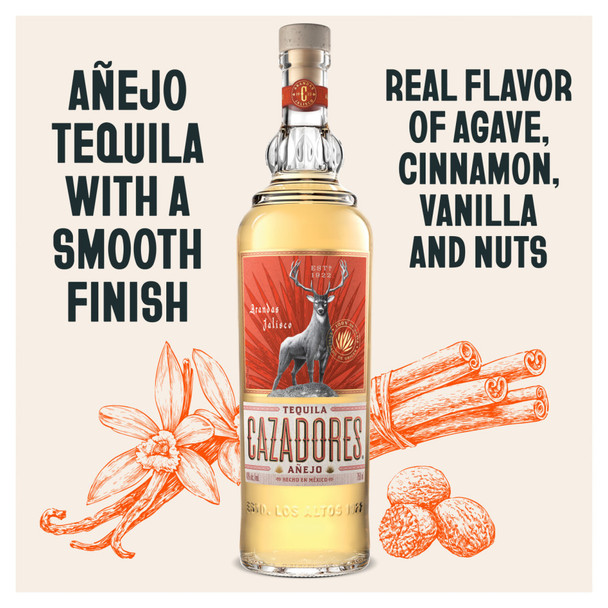 Cazadores Anejo Tequila - 750 mL - 750ML - Glass
