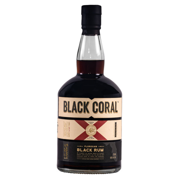 Black Coral Floridian Black Rum - 750 mL - 750ML - Glass