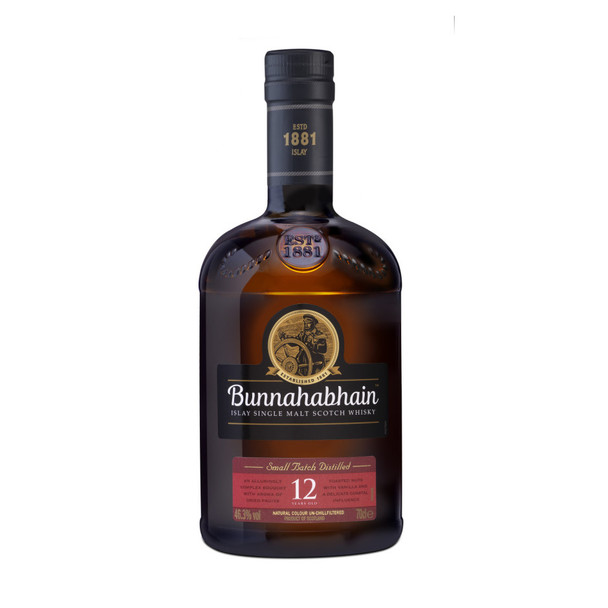 Bunnahabhain Single Islay 12 Year Scotch - 750 mL - 750ML - Glass