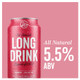 The Long Drink Company Cranberry Cocktail - 355 mL - 6-PK - Aluminum