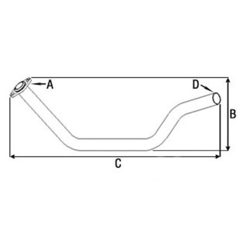AB1526R Exhaust Pipe for John Deere®