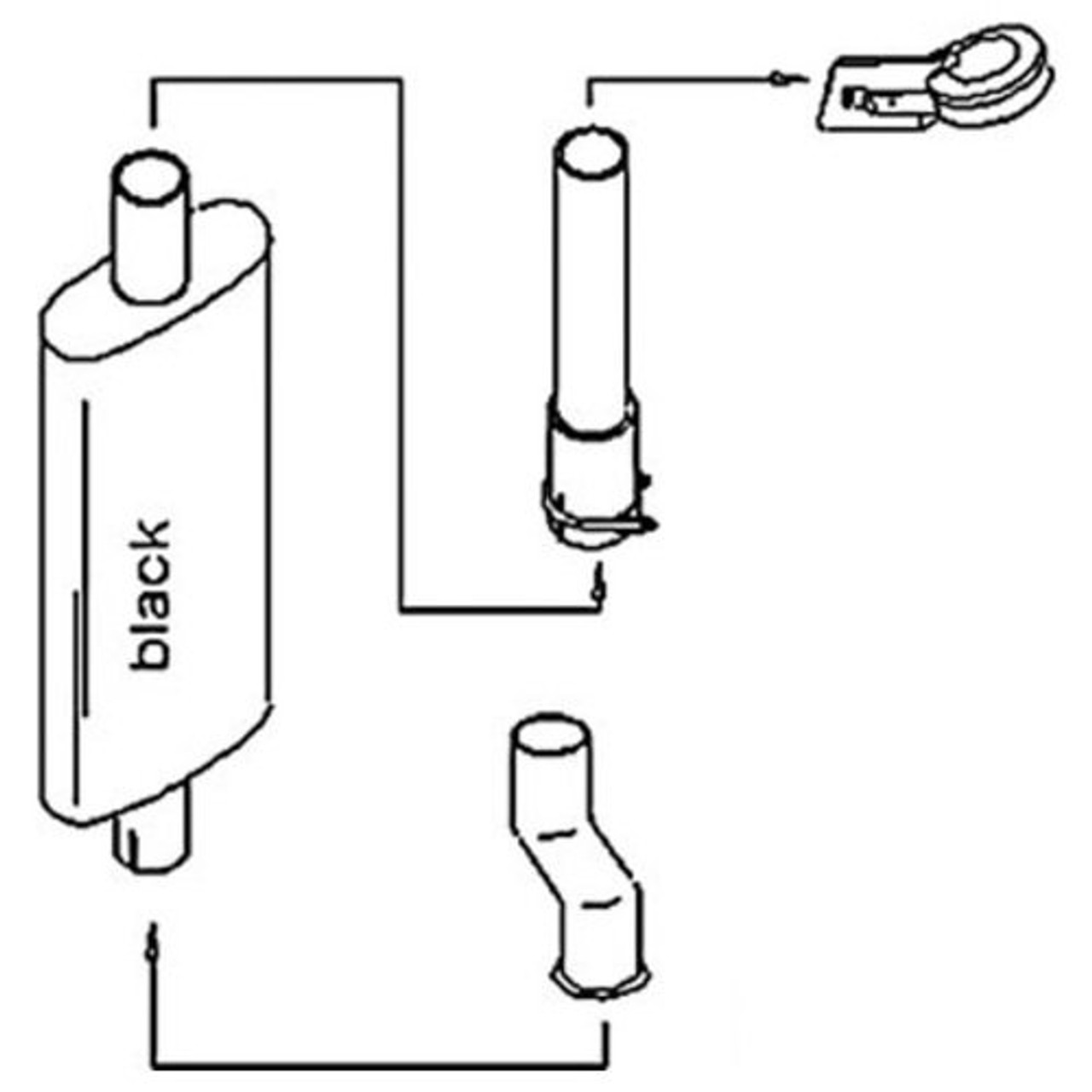 JD2950K Muffler & Pipe Conversion Kit for John Deere®