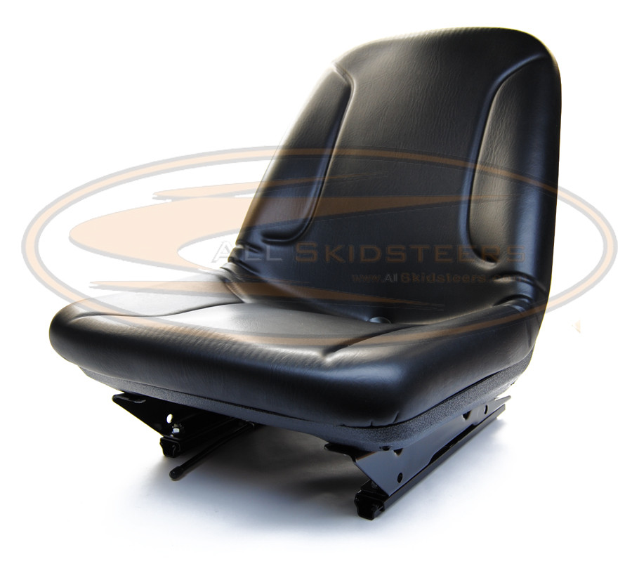 New Holland Skid Steer Cab Seat w/ Sliding Tracks Black