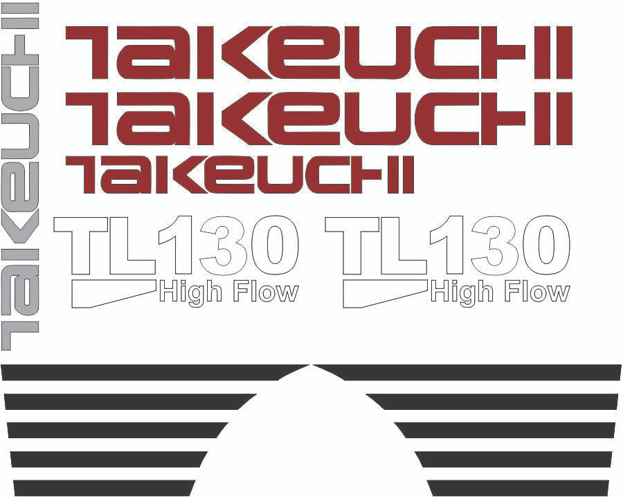 44492 | TL130 Decal Kit for Takeuchi®
