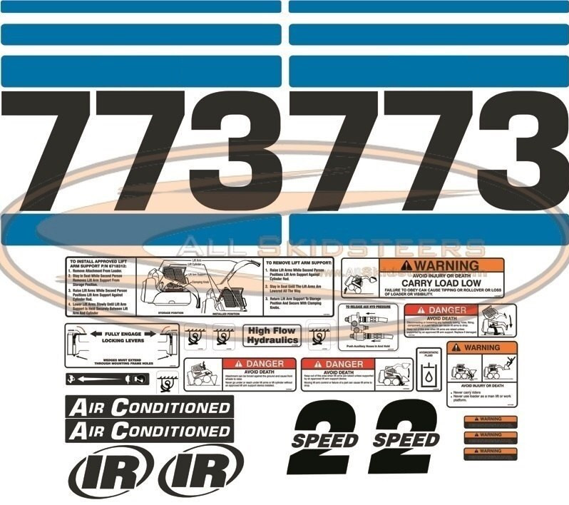 773 Decal Sticker Kit 26pcs for Bobcat® Skid Steer | Replaces OEM ...