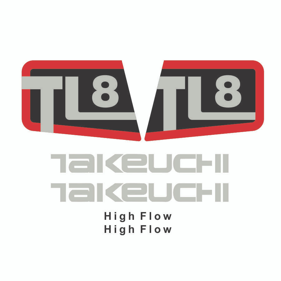 A-44703 | TL8 Decal Sticker Kit for Takeuchi®