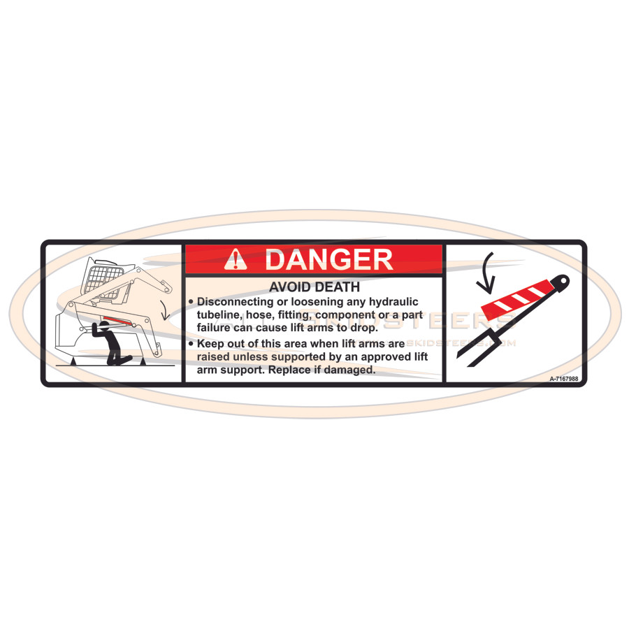 DDD　904545 7167988 | Bobcat Danger Decal | Original OEM Design