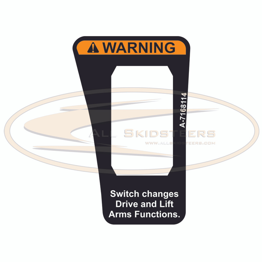 7168114 | Bobcat Warning Switch Decal | Original OEM Design