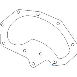 Gasket, Water Pump Housing for John Deere® Replace OEM R55405