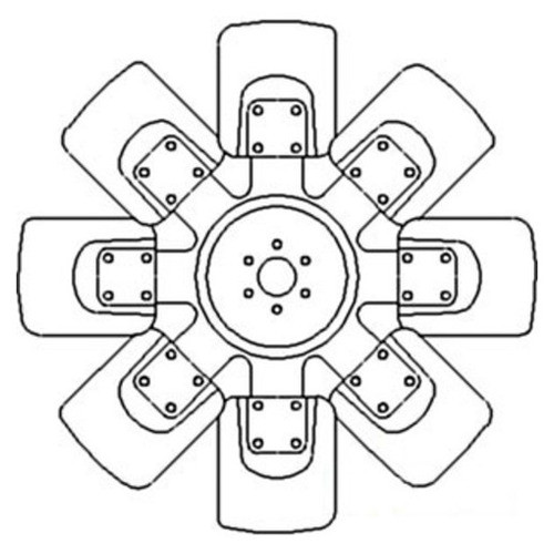 AR85893 | Fan, 8 Blade for John Deere®