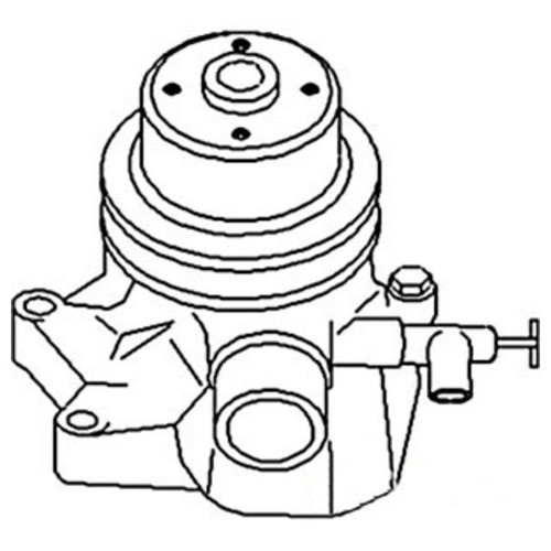 AT12862 | Pump, Water w/ Pulley (w/o Back Plate) for John Deere®