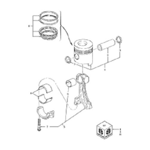 87802359 | Ring Set, Piston +0.50 Mm (1 Cyl) for Case®
