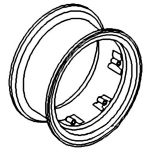 K67624 | Rim, Rear Wheel 10" X 28" 6 Loop for Case®