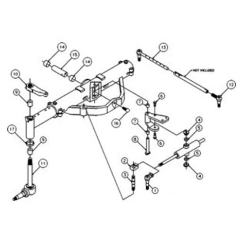 50291006 | Overhaul Kit, Complete Front Axle for Case®