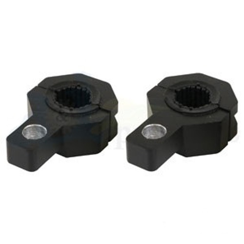 LBS100V | Light Bracket Set (2), Vertical Bar Clamp, Cast Aluminum W/ Rubber Inserts (.75", 1", 1.25") for Case®