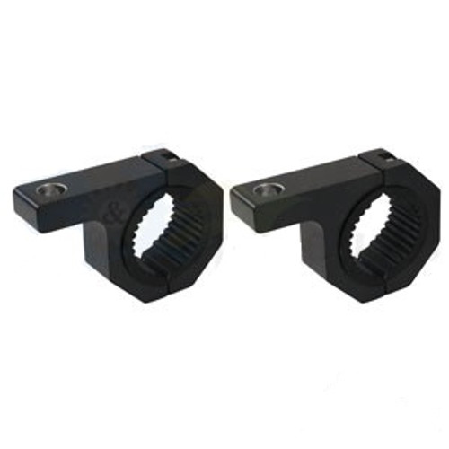 LBS200H | Light Bracket Set (2), Horizontal Bar Clamp, Cast Aluminum W/ Rubber Inserts (1", 1.50", 1.75", 2") for Case®