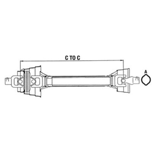 87055998 | Complete 80Â° CV Driveline 1000 RPM for New Holland®