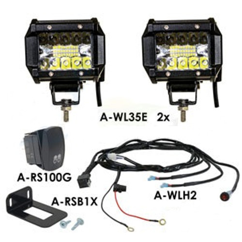 WL35EKT | Light Kit, LED, Spot, 2 Lights, Harness, Switch for New Holland®