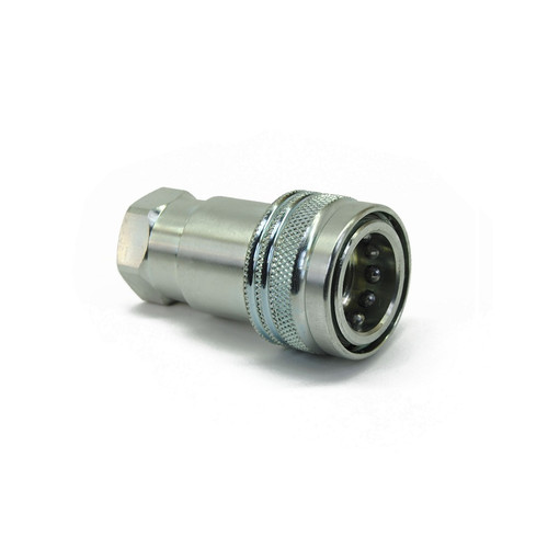 Female Hydraulic Poppet Coupler for Bobcat  |  Replaces OEM # 6598758