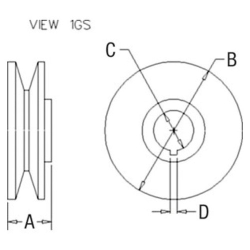 8N10130A | Pulley, Generator (Single) for New Holland®