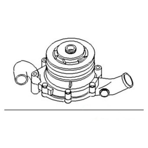 87800123 | Pump, Water w/ Double Pulley (Threaded) for New Holland®