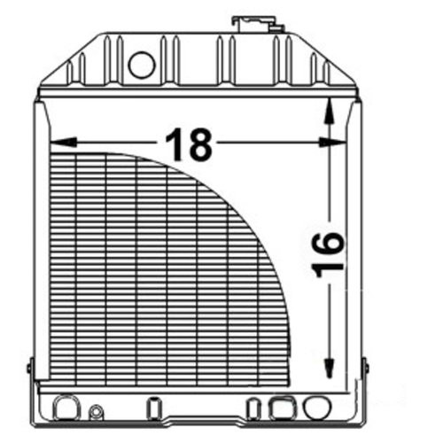 D8NN8005PA | Radiator w/ Oil Cooler for New Holland®