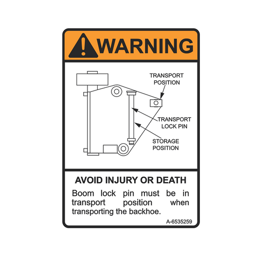 Decal for Bobcat® | Replaces OEM # 6535259