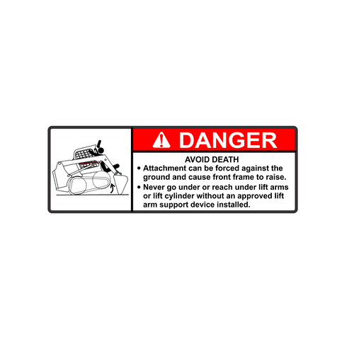 Danger Decal for Bobcat® | Replaces OEM # 7167990