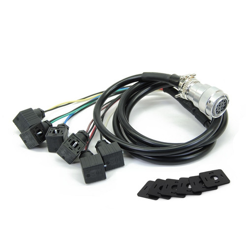 Aux Control Harness 14 Pin Attachment Side 8' - 6 Function DIN for All Models® | Replaces OEM # 45933