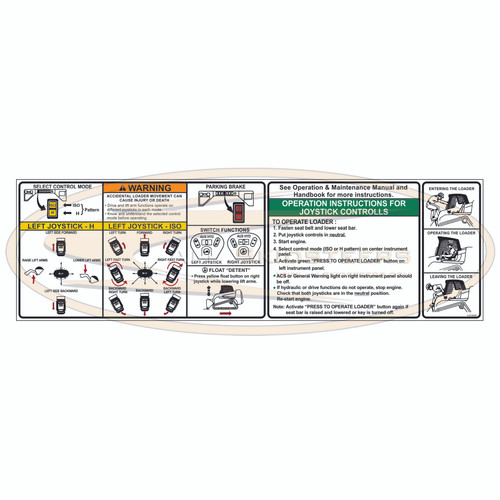 decal sticker heater duct cab interior warning