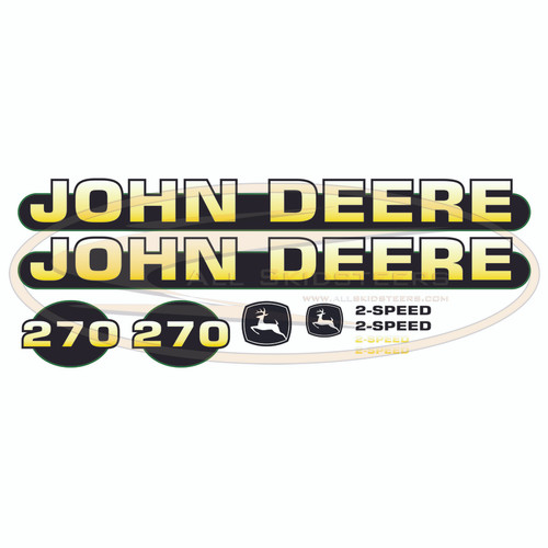 Decal Sticker Kit for John Deere® 270 Skid Steers | Replaces OEM # KV22779