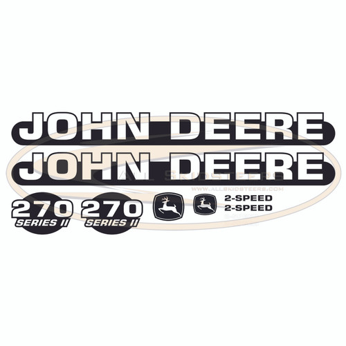 Decal Sticker Kit for John Deere® 270 Series II Skid Steers | Replaces OEM # KV25331