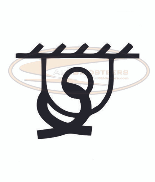 bobcat Tie Down Black C decal Sticker