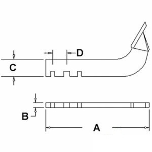 Box Scraper Shank w/ Point