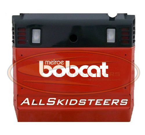 Bobcat Back Door Decal Sticker – Black, 12 Inch, Skid Steer Aftermarket