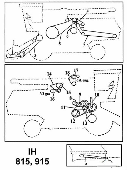 Belt Straw Chopper Drive ||| A-160870C1