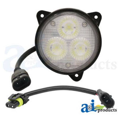 Work Lamp, LED, Flood, Round for John Deere® || Replaces OEM # WL5676