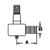 D9NN3A303AB | Cylinder End, Power Steering (Male Thread) for New Holland®