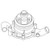 FAPN8A513HH | Pump, Water w/ Single Pulley (Threaded) for New Holland®